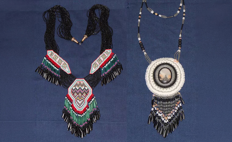 Dad - split loom beading